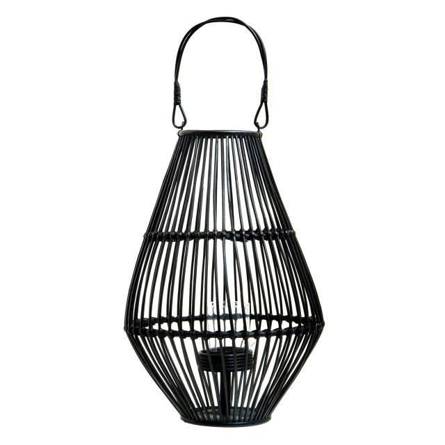 premier housewares Mataram Black Lantern With Hoop Handle