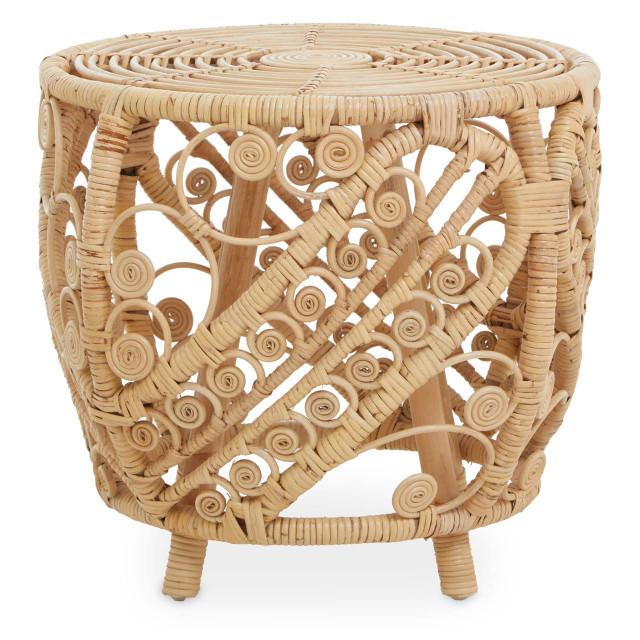 premier housewares Mataram Large Natural Rattan Table