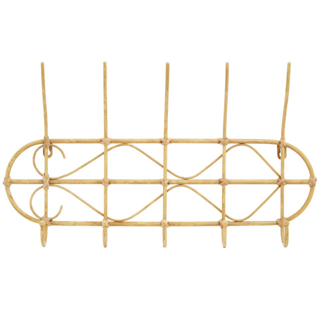 premier housewares Mataram Natural Rattan Five Hook Hanger