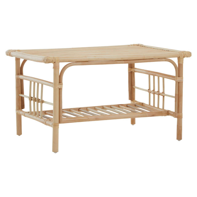 Premier Housewares Mataram Natural Rattan Rectangular Coffee Table