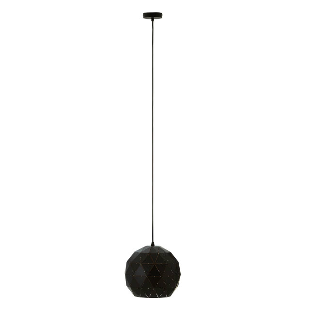 premier housewares Mateo Extra Small Black and Copper Pendant Light