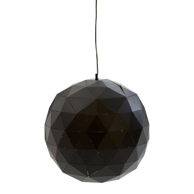 Premier Housewares Mateo Large Black And Copper Pendant Light