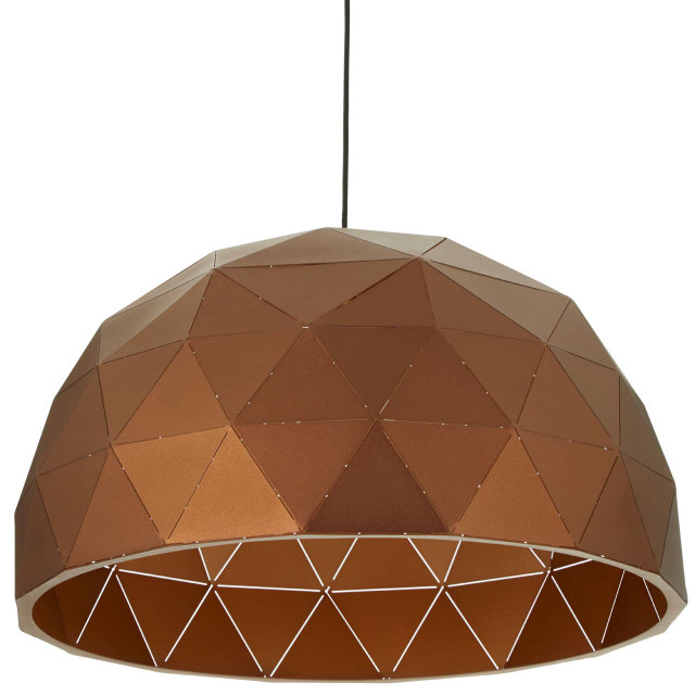 Premier Housewares Mateo Large Coffee Dome Pendant Light