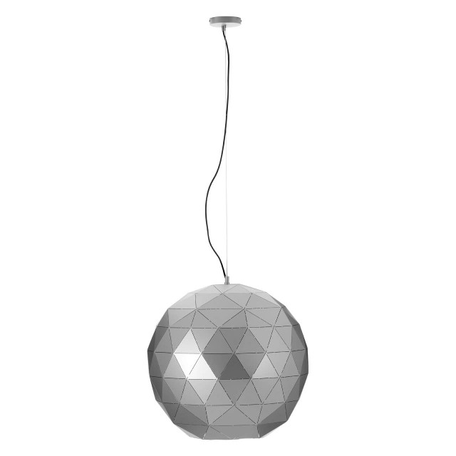 premier housewares Mateo Large Silver Finish Pendant Light