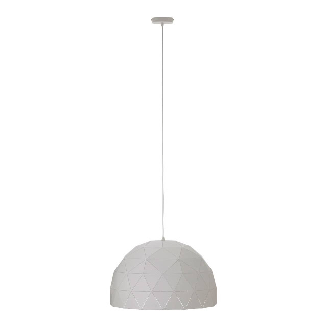 Premier Housewares Mateo Large White Dome Pendant Light