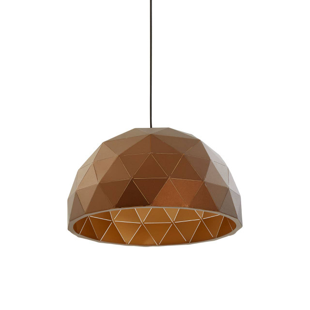 Premier Housewares Mateo Medium Coffee Dome Pendant Light