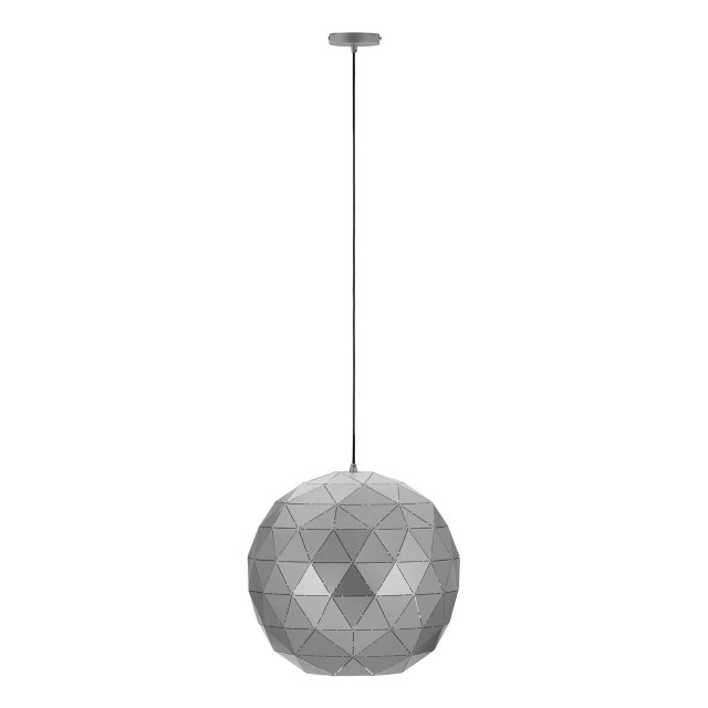 Premier Housewares Mateo Medium Silver Finish Pendant Light