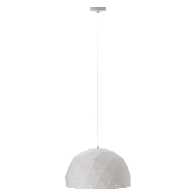 premier housewares Mateo Medium White Dome Pendant Light