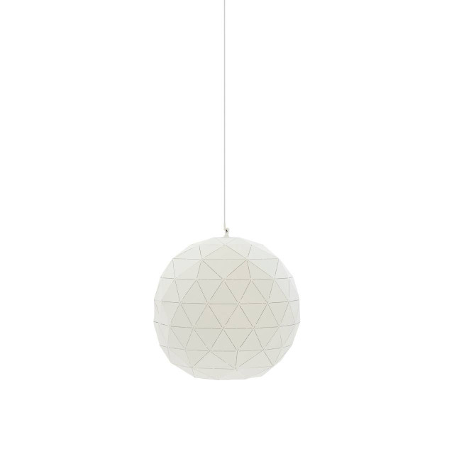 Premier Housewares Mateo Medium White Pendant Light