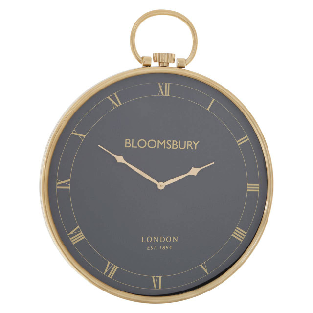 premier housewares Mateo Pocket Watch Design Large Wall Clock
