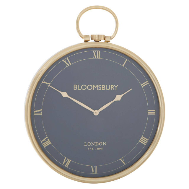 Premier Housewares Mateo Pocket Watch Design Small Wall Clock