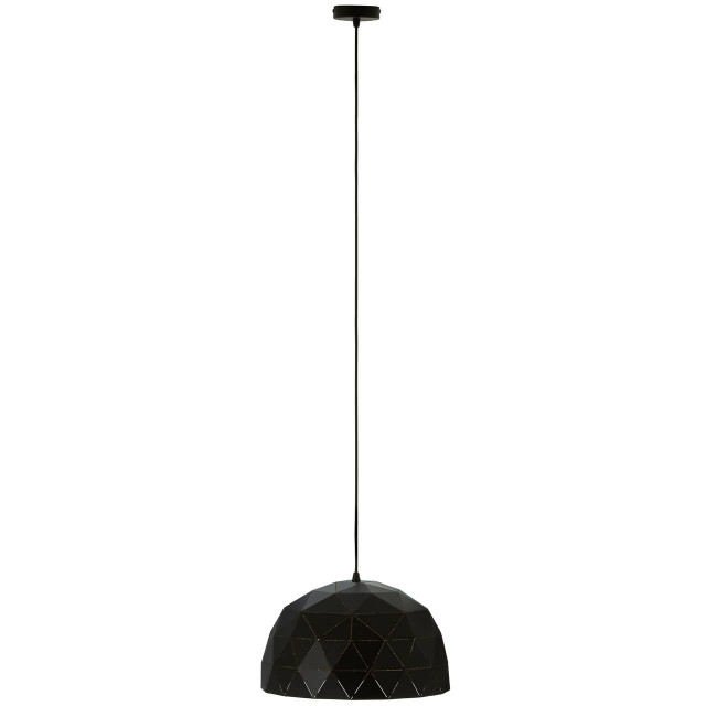 premier housewares Mateo Small Black and Copper Dome Pendant Light