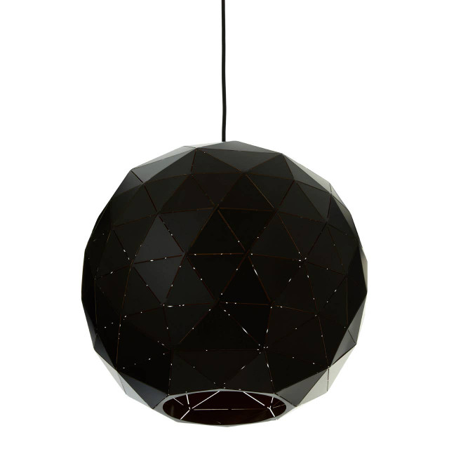 Premier Housewares Mateo Small Black And Copper Pendant Light