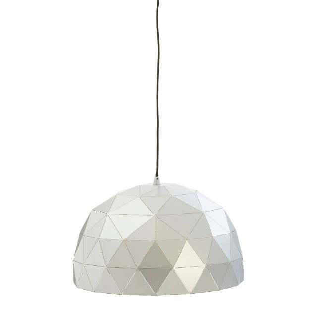 premier housewares Mateo Small Silver Dome Pendant Light