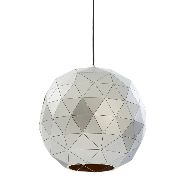 Premier Housewares Mateo Small Silver Finish Pendant Light