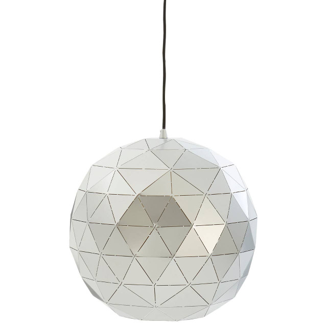 Premier Housewares Mateo Small Silver Finish Pendant Light