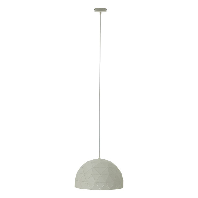 Premier Housewares Mateo Small White Dome Pendant Light