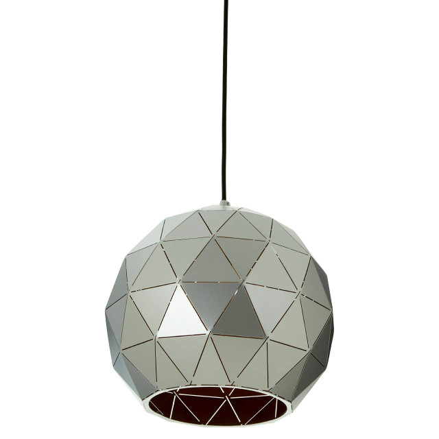 Premier Housewares Mateo XS Silver Finish Pendant Light