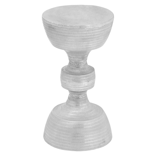 Premier Housewares Matin Large Textured Aluminium Side Table