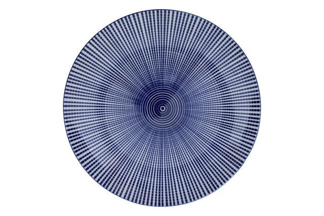 Premier Housewares Maya 12 Piece Blue And White Dinner Set