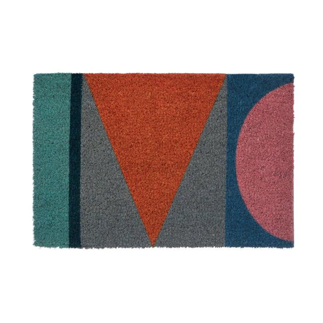 Premier Housewares Mediterranean Multicoloured Coir Doormat