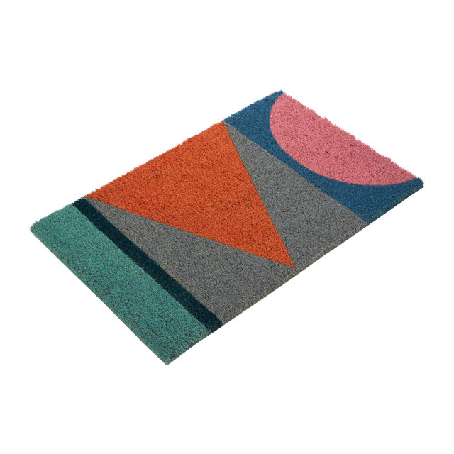 Premier Housewares Mediterranean Multicoloured Coir Doormat