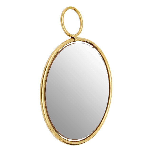 Premier Housewares Meissa Gold Finish Pendant Wall Mirror