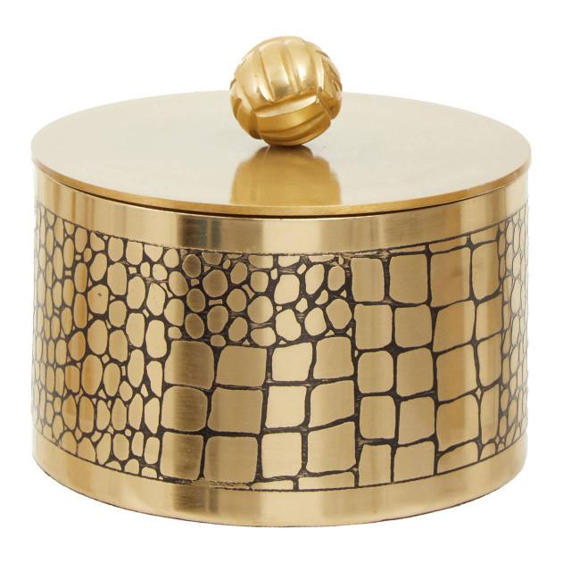premier housewares Meko Large Croc Pattern Trinket Box