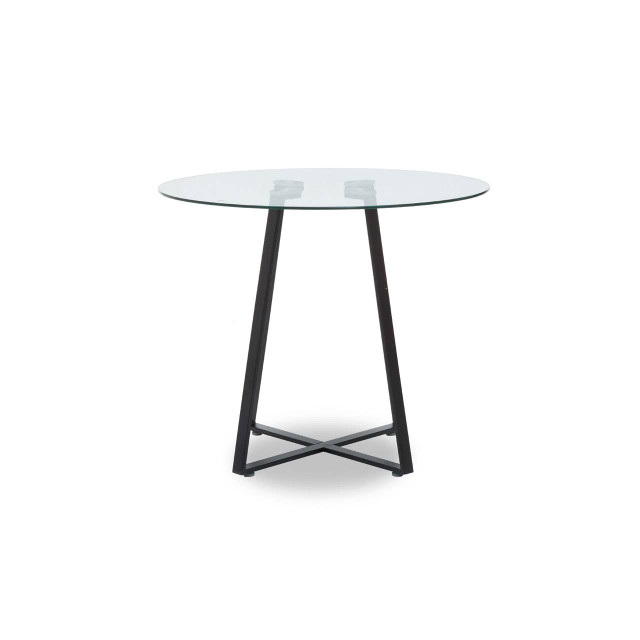 Premier Housewares Metropolitan Matte Black Lattice Dining Table