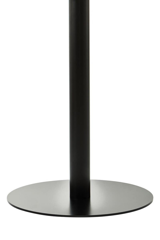 Premier Housewares Metropolitan Round Matt Black Dining Table