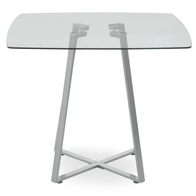 Premier Housewares Metropolitan Square Matte Grey Dining Table