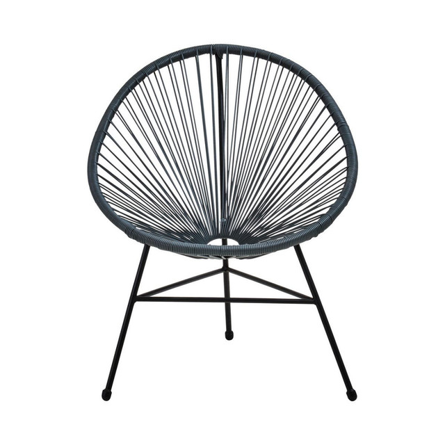 Premier Housewares Miami Grey Rattan 3 Piece Patio Set