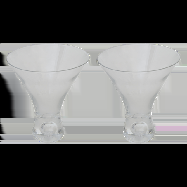 premier housewares Mila Set Of 2 Clear Cocktail Glasses 330ml