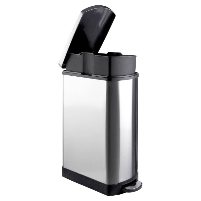 Premier Housewares Miller Stainless Steel Rectangular 35 Litre Pedal Bin