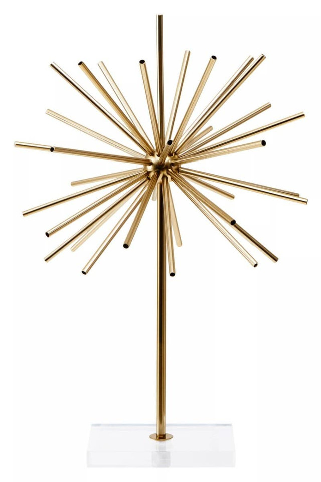 Premier Housewares Milton Metal Sculpture On Acrylic Stand