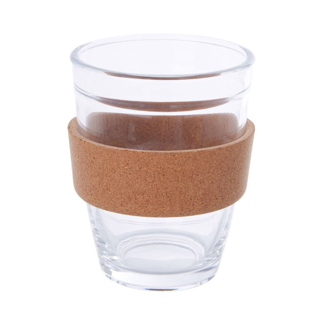Premier Housewares Mimo Glass Mug With Dark Green Silicone Lid