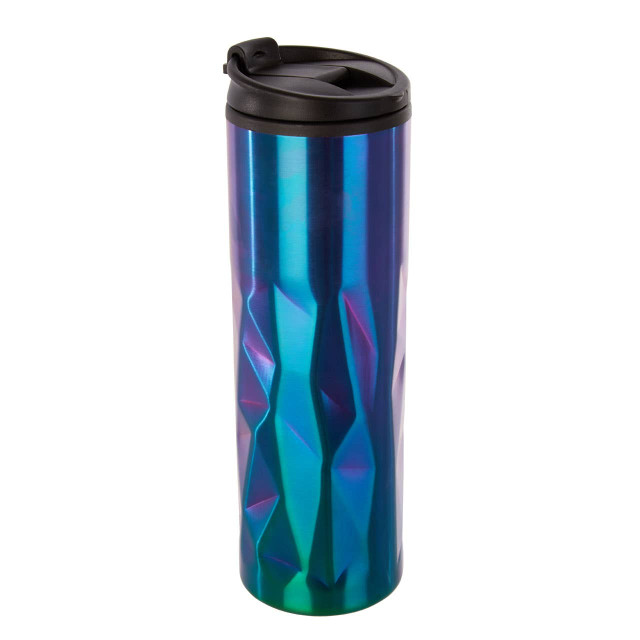 Premier Housewares Mimo Oil Slick Finish Double Wall Travel Mug