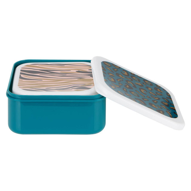 Premier Housewares Mimo Set Of 4 Animal Print Lunch Boxes