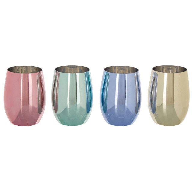 Premier Housewares Mimo Set Of 4 Assorted Colours Tumblers