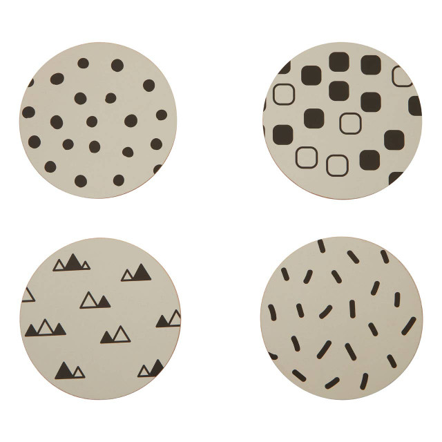 Premier Housewares Mimo Set Of 4 Eclectic All Sorts Coasters
