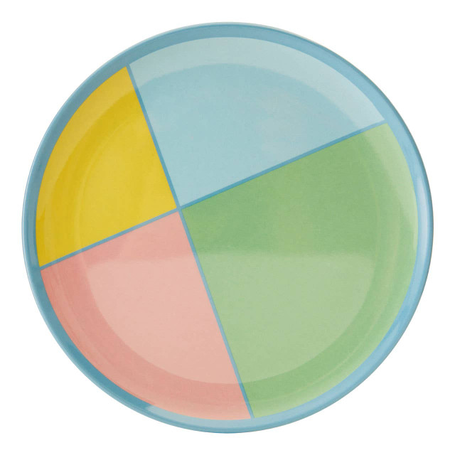 Premier Housewares Mimo Set Of 4 Melamine Dinner Plates