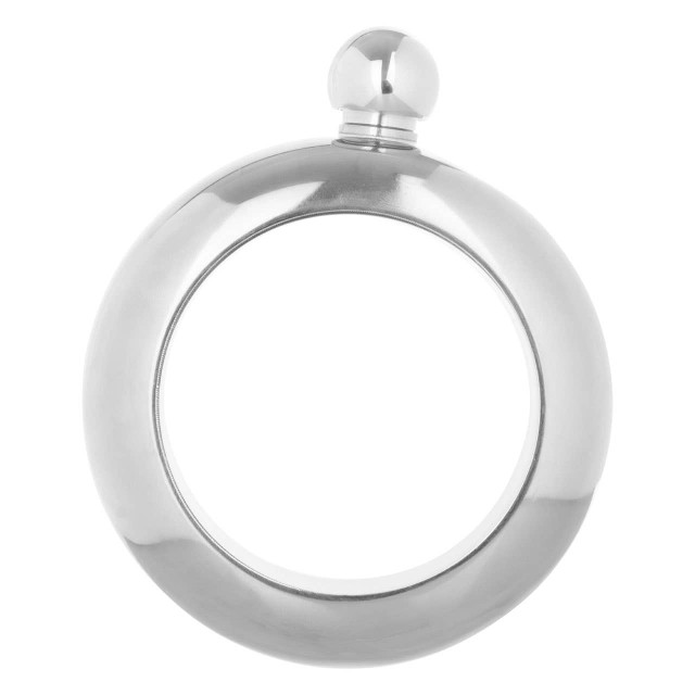 Premier Housewares Mimo Silver Finish Bijoux Hip Flask