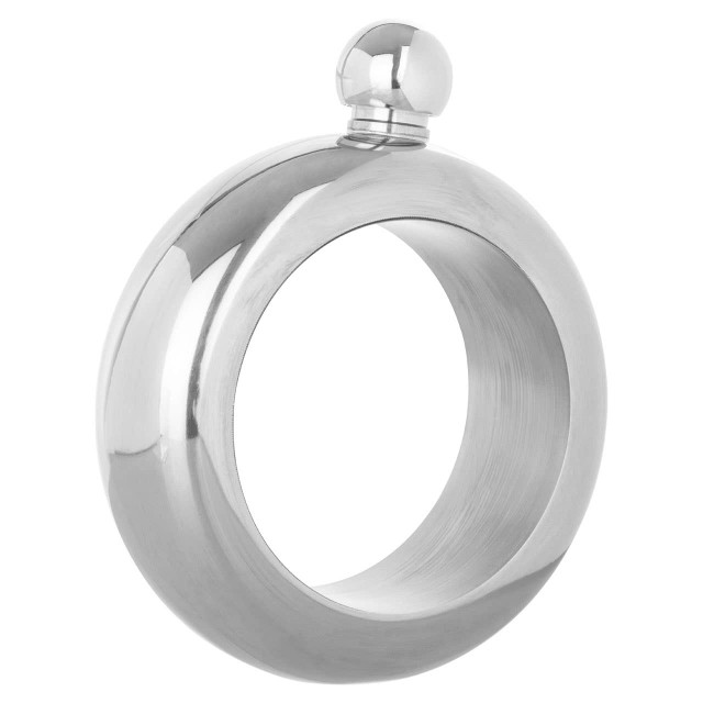 Premier Housewares Mimo Silver Finish Bijoux Hip Flask