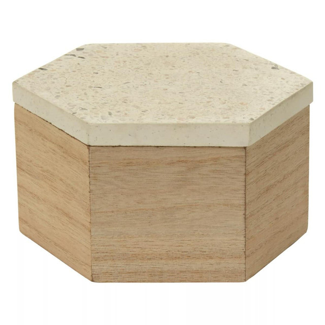 Premier Housewares Mimo Small Terrazzo Lid Trinket Box