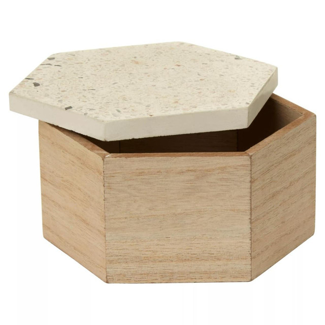 Premier Housewares Mimo Small Terrazzo Lid Trinket Box