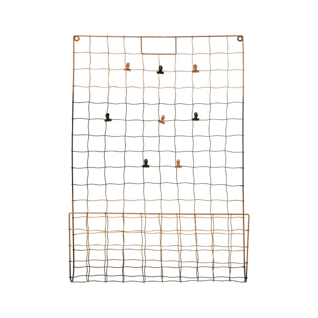 Premier Housewares Mimo Wall Mount Magazine Rack With Clips
