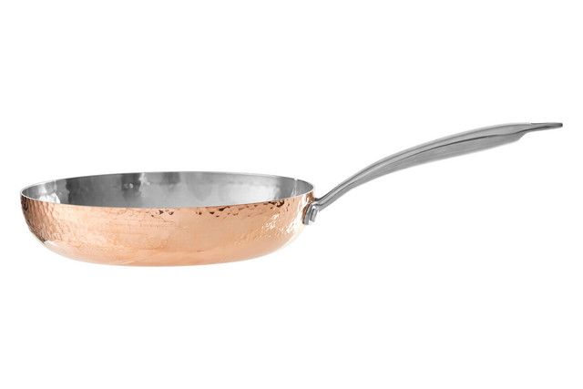 Premier Housewares Minerva Copper Finish 24 Cm Hammered Frying Pan
