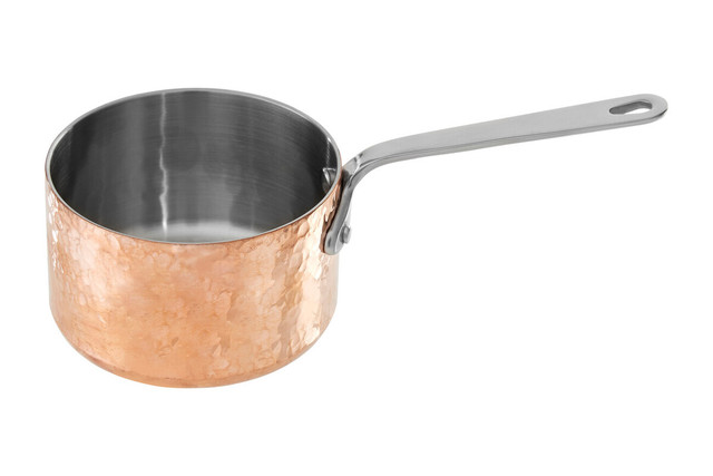 Premier Housewares Minerva Hammered Copper Finish Mini 10 Cm Milk Pan