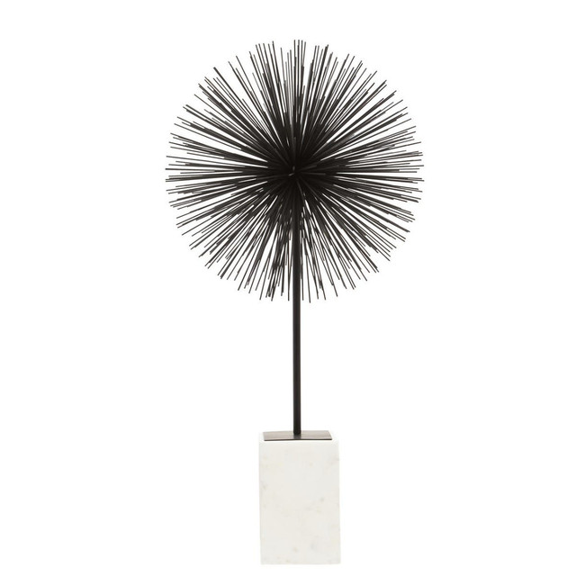 premier housewares Mirano Black Finish Starburst Sculpture