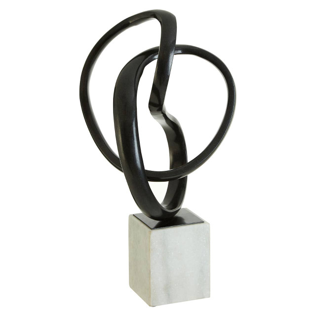 Premier Housewares Mirano Black Nickel Finish Knot Sculpture